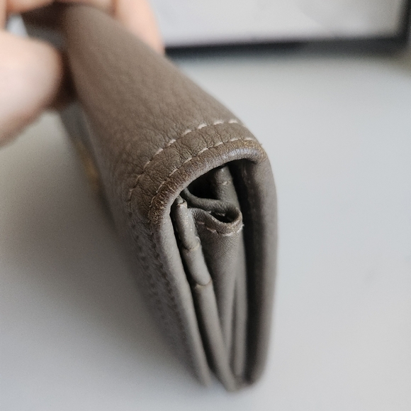 PRADA grey long leather wallet - Picture 7 of 10